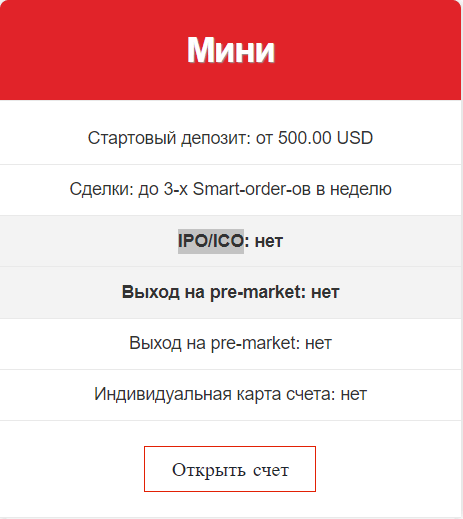 Вид депозита Olocate