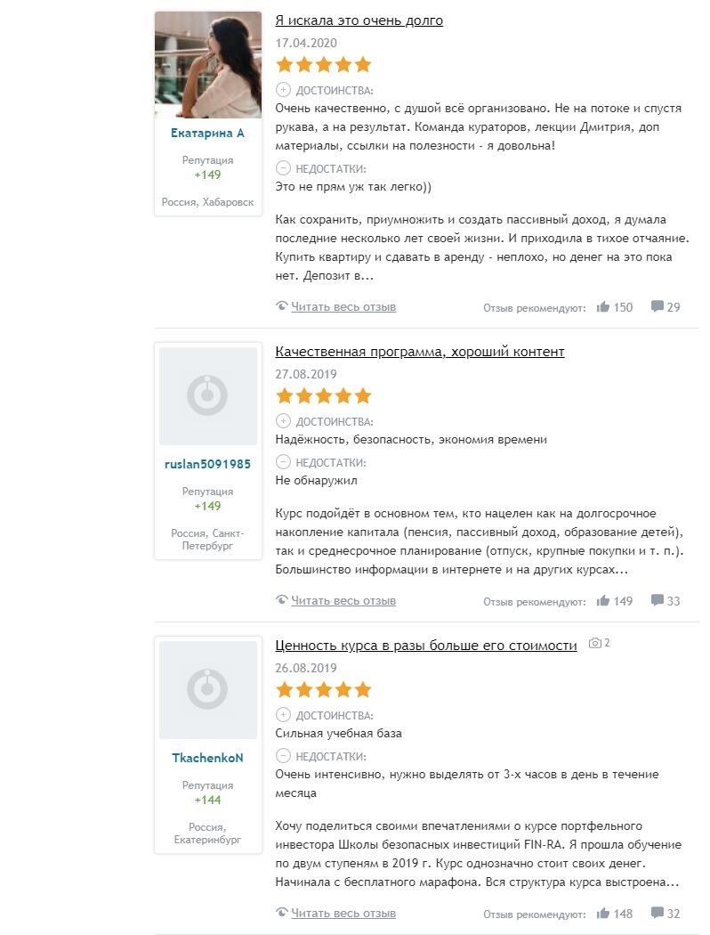 Отзывы Fin-ra