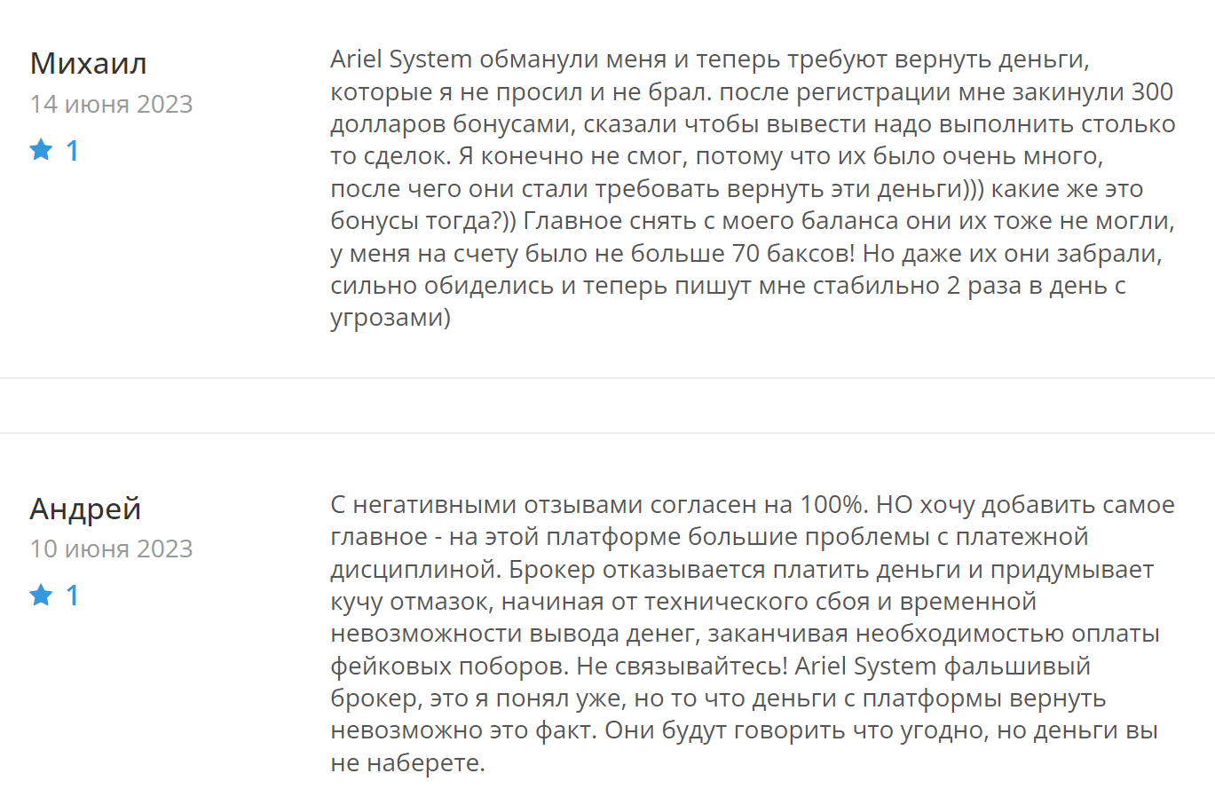 Брокер Ariel System (Ариел Систем) – обзор компании, отзывы и жалобы ...
