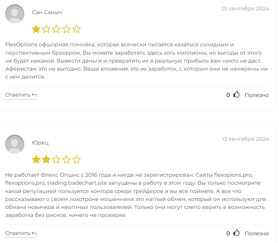 Flex Options лохотрон