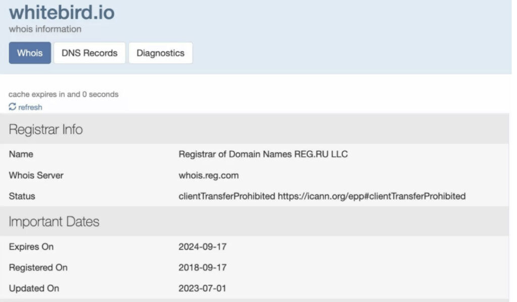 информация о WhiteBird