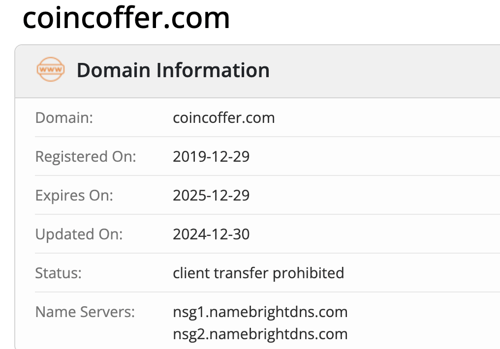 домен Coin Coffer
