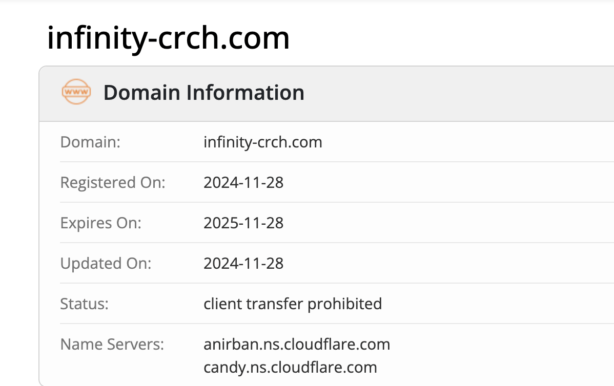 infinity-crch.com информация домена