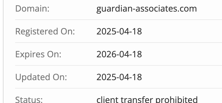 Guardian Associates домен