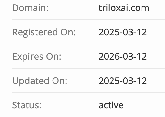 домен Trilox AI