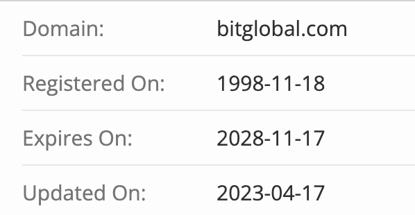 домен BitGlobal