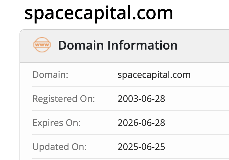 Space Capital домен