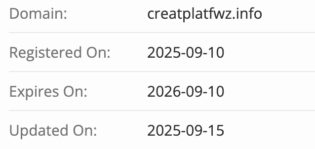 Creatplat FTZ домен