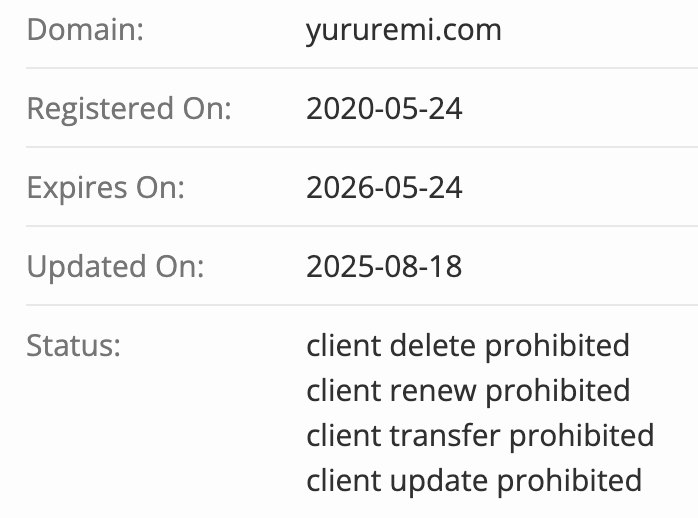 Yururemi домен