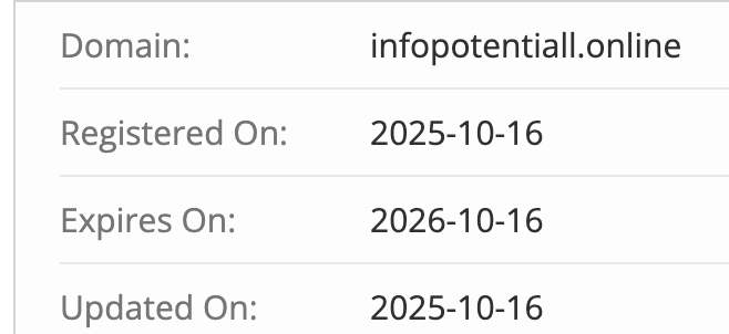 домен Info Potentiall
