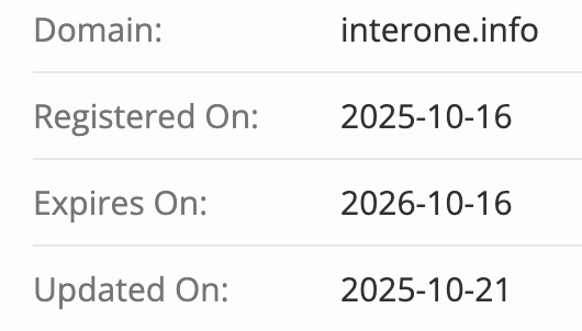 домен Interone