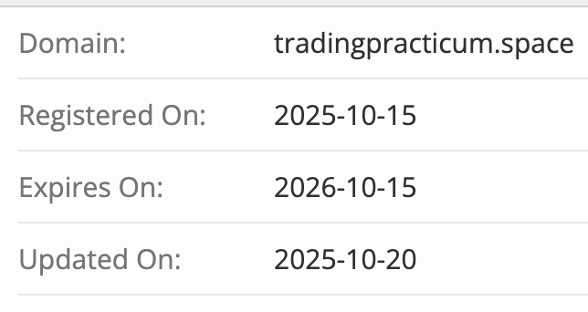 TradingPracticum домен