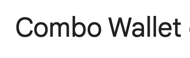 лого Combo Wallet
