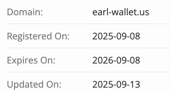 домен Earl Wallet