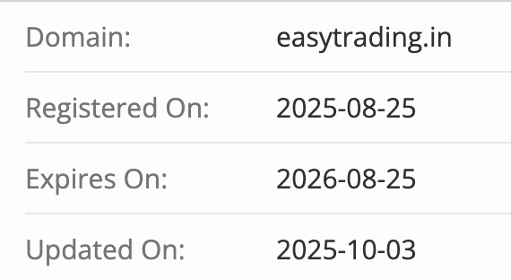 домен Easy Trading Academy