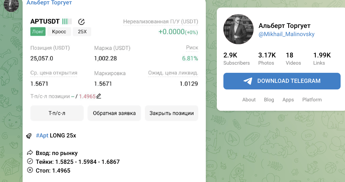 информация о Альберт Торгует